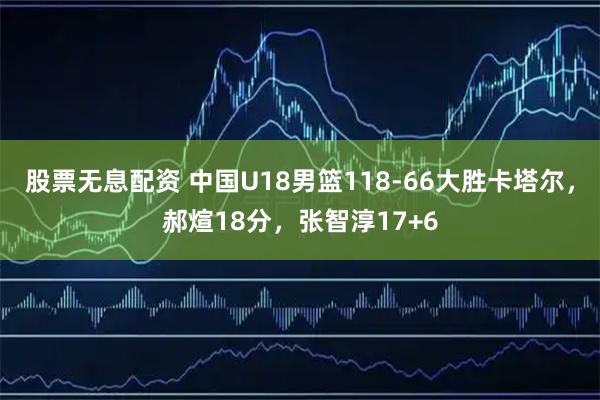 股票无息配资 中国U18男篮118-66大胜卡塔尔，郝煊18分，张智淳17+6